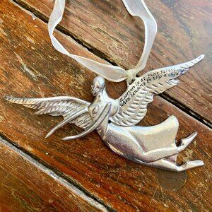 Serenity Angel Pewter Ornament Child Helper Cannon Falls